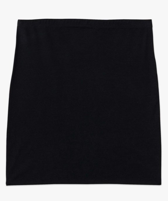 Jupe femme grande taille coupe droite en maille extensible vue4 - GEMO (G TAILLE) - GEMO