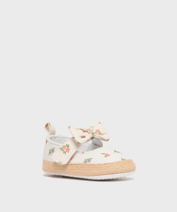 Chaussons de naissance ballerines fleuries à fleurs bébé fille  vue8 - LITTLE LOVE GEMO FOR GOOD - GEMO