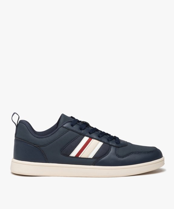 Baskets homme à lacets et bande contrastante style rétro vue1 - GEMO (SPORTSWR) - GEMO