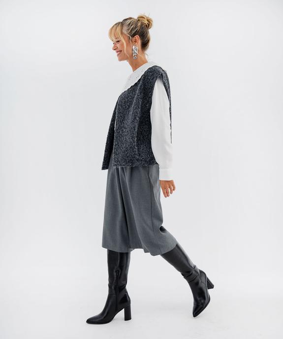 Gilet sans manches coupe oversize femme - GEMO(FEMME PAP) Gilet sans manches coupe oversize femme vue4 - GEMO(FEMME PAP) - GEMO