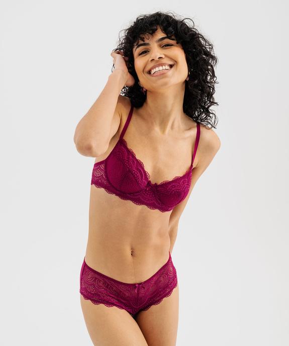 Shorty en dentelle et plumetis femme (lot de 2) vue4 - GEMO(HOMWR FEM) - GEMO