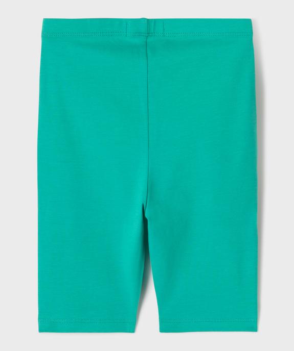 Legging court cycliste uni fille vue6 - GEMO 4G FILLE - GEMO