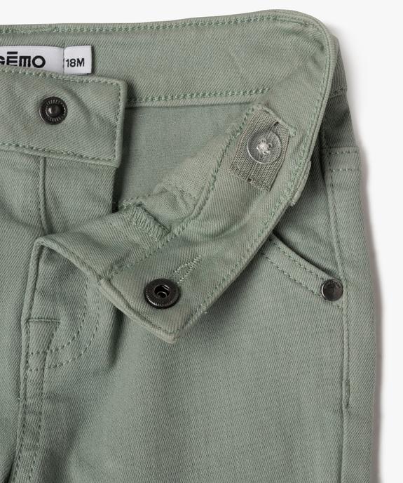 Short slim uni en toile extensible bébé garçon vue3 - GEMO(BEBE DEBT) - GEMO