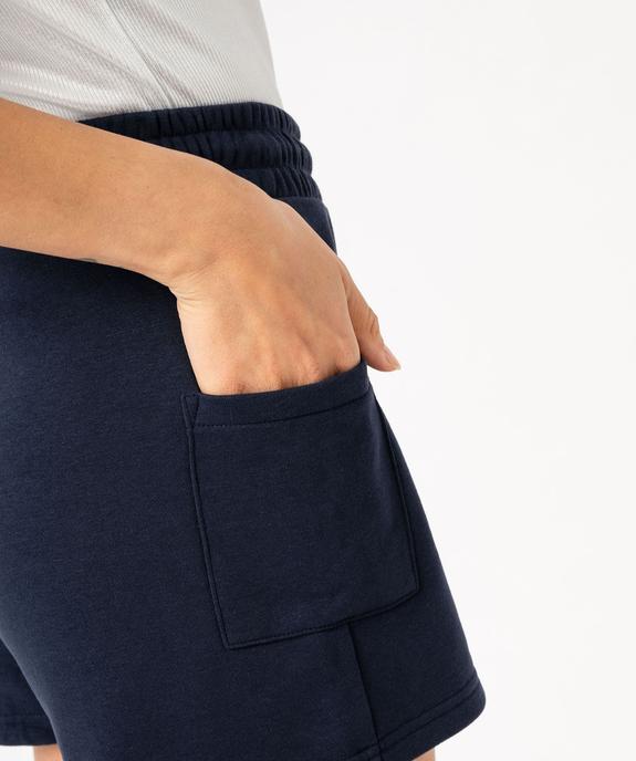 Short femme en maille avec ceinture élastiquée vue2 - GEMO(FEMME PAP) - GEMO