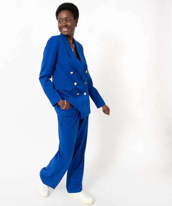 Veste de costume fermeture croisée femme vue6 - GEMO(FEMME PAP) - GEMO