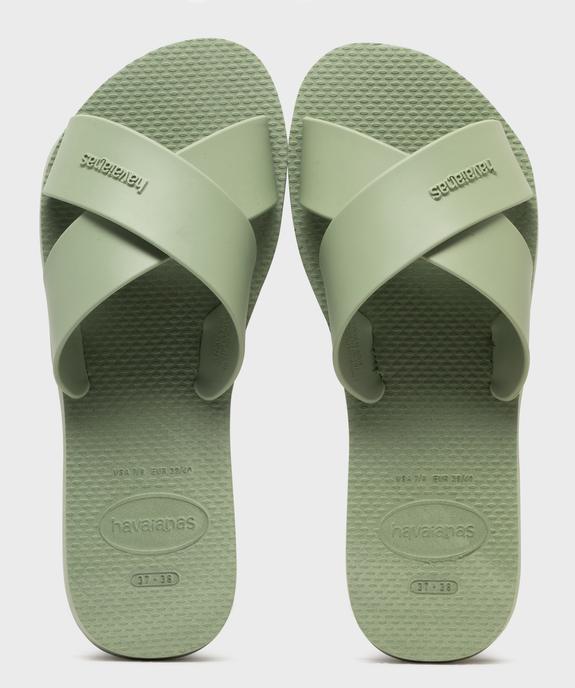 Mules de piscine Aqua unies à brides croisées femme - Havainas vue1 - HAVAIANAS - GEMO