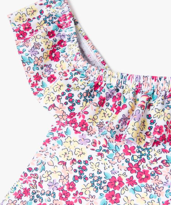 Maillot de bain 2 pièces à motifs fleuris bébé fille vue2 - GEMO 4G BEBE - GEMO