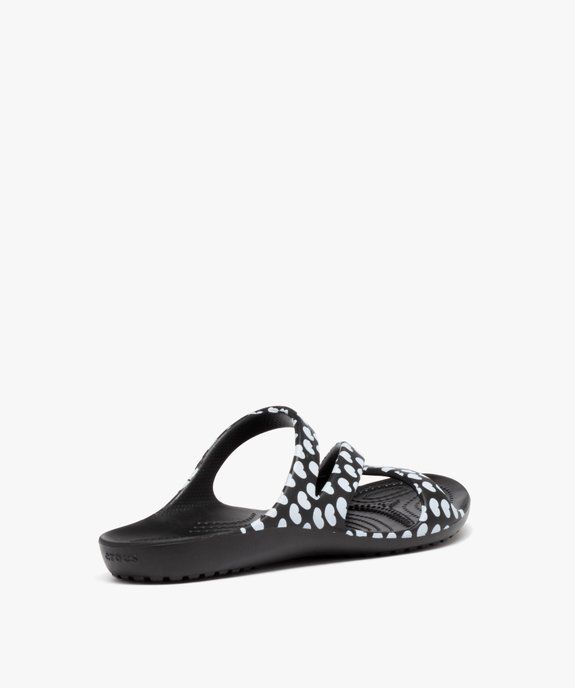 Mules de piscine femme bride en Z à motifs - Crocs vue4 - CROCS - GEMO