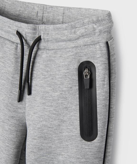 Pantalon de jogging avec poches zippées garçon vue4 - GEMO (ENFANT) - GEMO