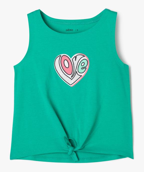 Débardeur imprimé noué à la taille fille vue1 - GEMO (ENFANT) - GEMO