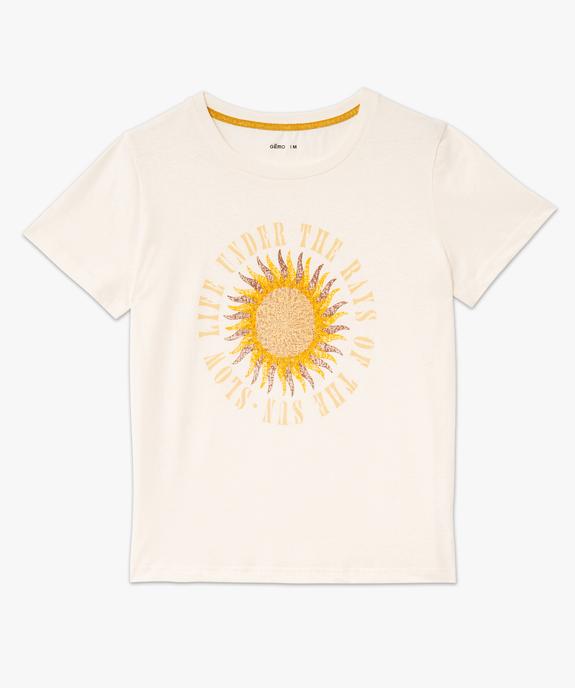 Tee-shirt à manches courtes avec motif bohème femme vue4 - GEMO 4G FEMME - GEMO