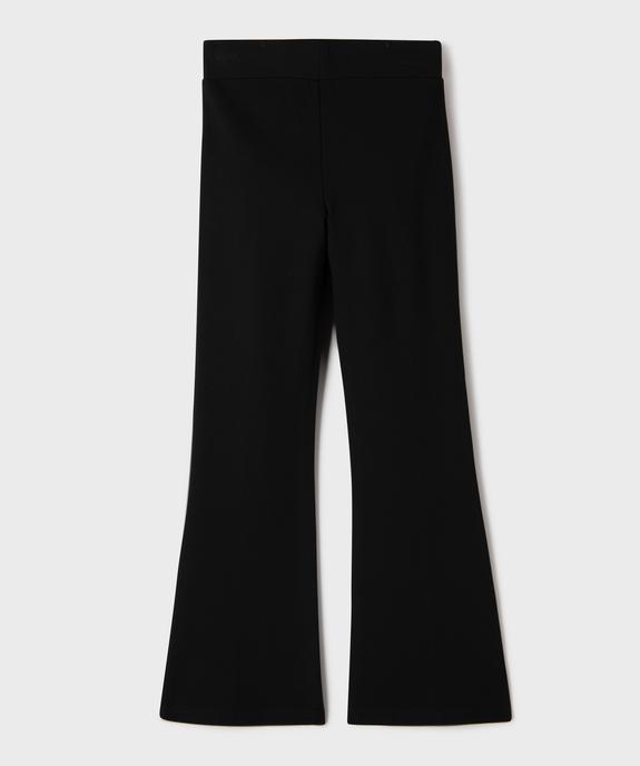 Pantalon flare en viscose stretch à ceinture élastique fille vue3 - GEMO 4G FILLE - GEMO