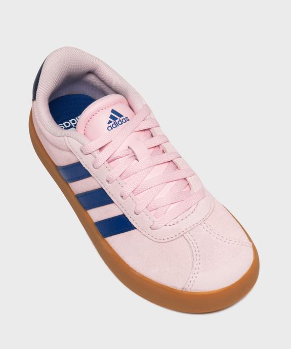 Baskets en cuir suédé VL Court 3.0 fille - Adidas vue5 - ADIDAS - GEMO