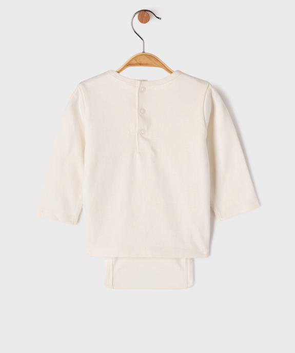 Tee-shirt manches longues body 2 en 1 bébé mixte vue4 - GEMO 4G BEBE - GEMO