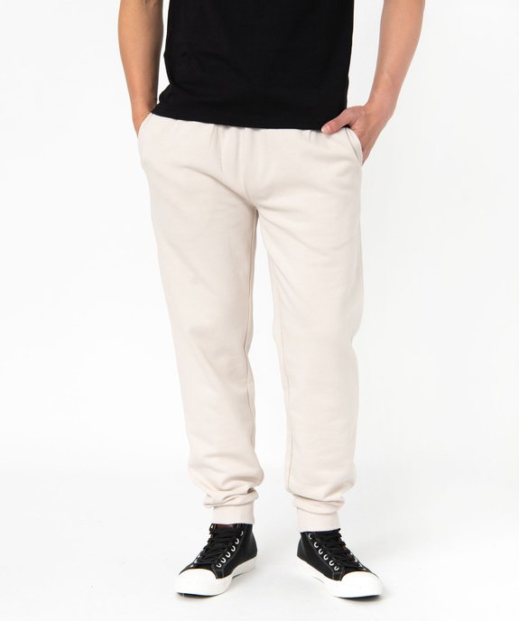 Pantalon de jogging molletonné homme vue1 - GEMO 4G HOMME - GEMO