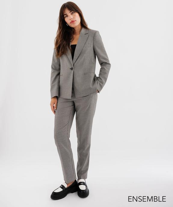 Ensemble tailleur à motif pied de poule pour femme  - GEMO