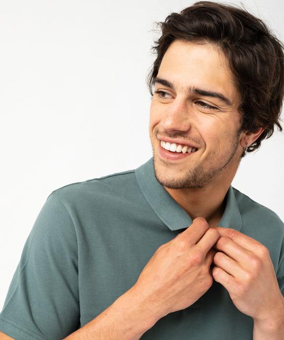 Polo à manches courtes en maille piquée homme vue5 - GEMO 4G HOMME - GEMO