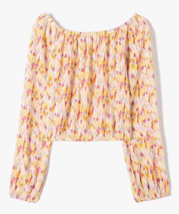 Blouse fille imprimée à manches longues - LuluCastagnette vue3 - LULUCASTAGNETTE - GEMO