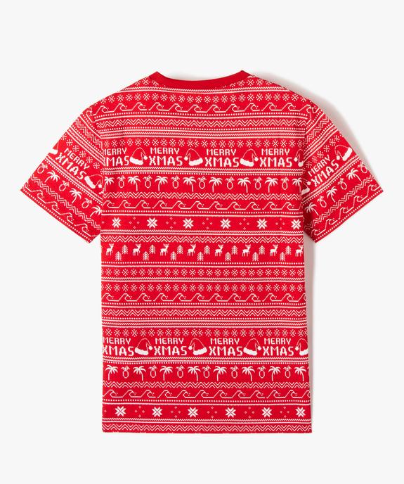 Tee-shirt garçon à manches courtes spécial Noël vue3 - GEMO (JUNIOR) - GEMO