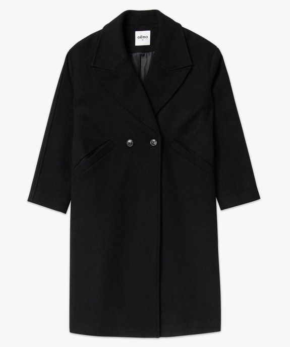Manteau long oversize double boutonnage femme vue4 - GEMO(FEMME PAP) - GEMO