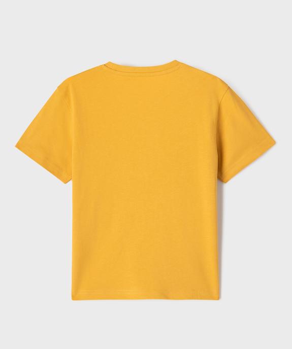 Tee-shirt manches courtes motif streetwear garçon vue3 - GEMO (ENFANT) - GEMO