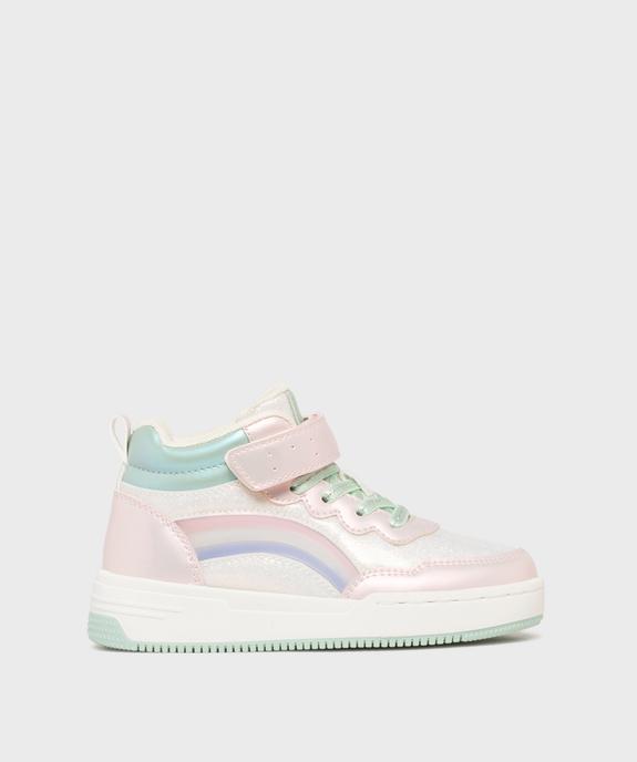 Baskets montantes pailletées et irisées fille vue1 - LOVELY WINGS - GEMO