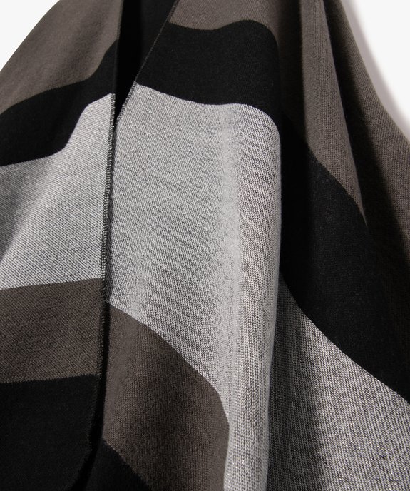 Poncho réversible multicolore avec paillettes femme vue2 - GEMO (ACCESS) - GEMO