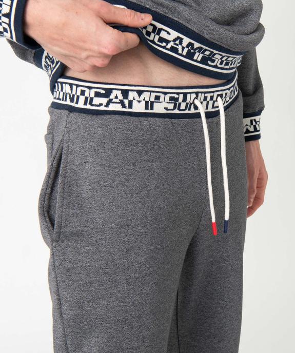 Pantalon de jogging homme avec ceinture imprimée – Camps United vue6 - CAMPS UNITED - GEMO