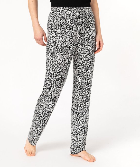 Pantalon de pyjama fluide femme vue1 - GEMO 4G FEMME - GEMO