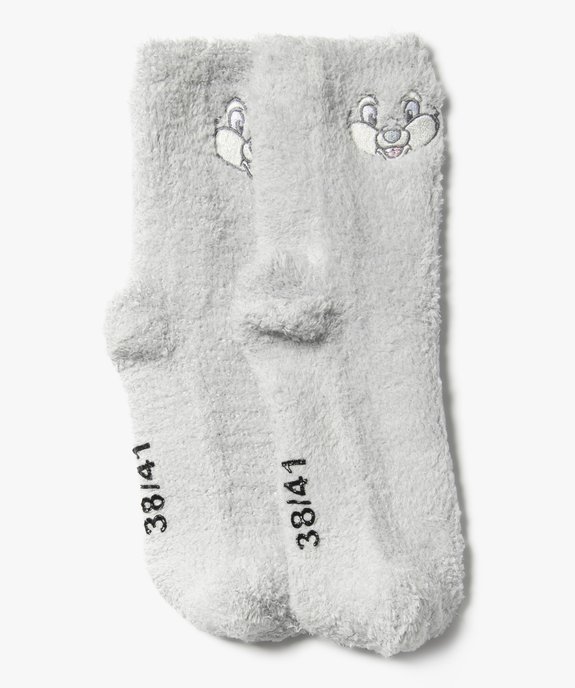 Chaussettes d’intérieur en maille peluche motif lapin femme - Disney vue1 - PANPAN - GEMO