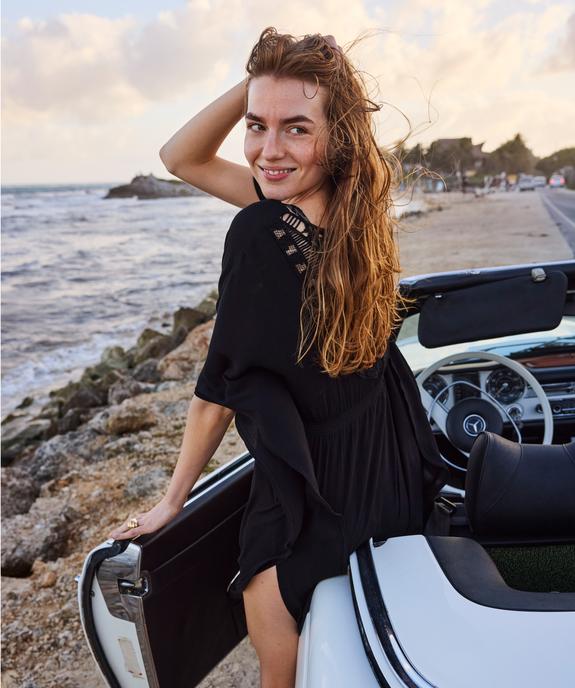 Robe de plage avec dos dentelle femme vue4 - GEMO 4G FEMME - GEMO