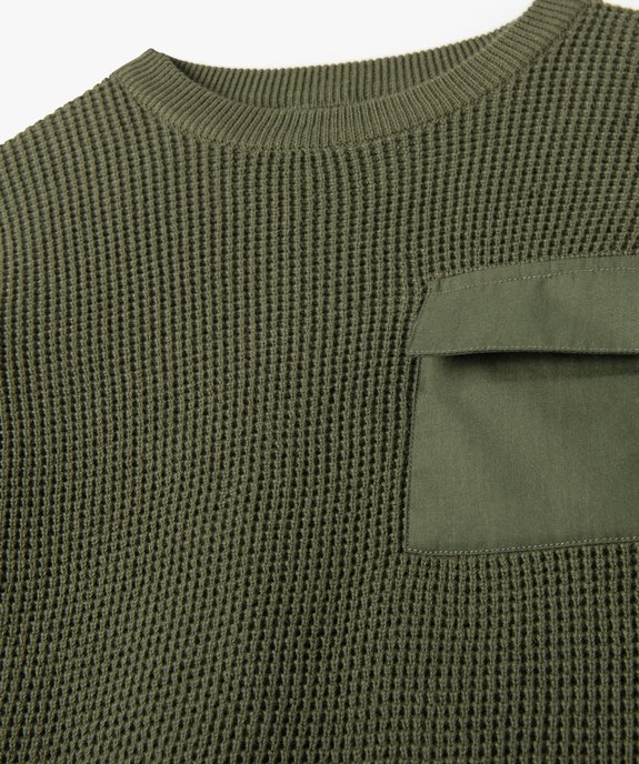 Pull garçon avec poche poitrine fantaisie vue2 - GEMO (ENFANT) - GEMO