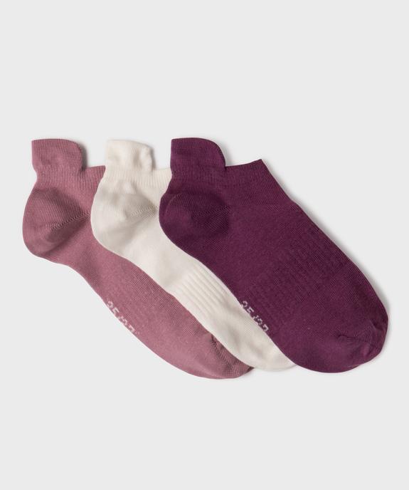 Chaussettes ultra coutes de sport femme (lot de 3) vue1 - GEMO(HOMWR FEM) - GEMO