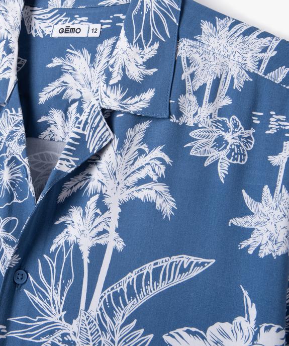 Chemise à manches courtes à motifs garçon vue2 - GEMO 4G GARCON - GEMO