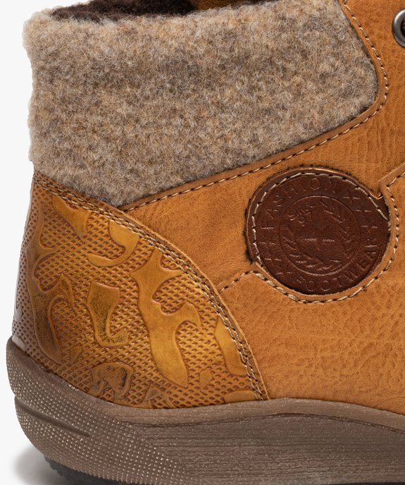 Boots femme confort fourrées avec col en maille – Softrelax vue6 - SOFTRELAX - GEMO