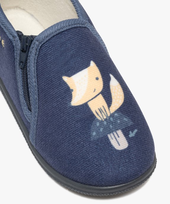 Chaussons garçon bottillons à zip petit renard vue6 - GEMO 4G GARCON - GEMO