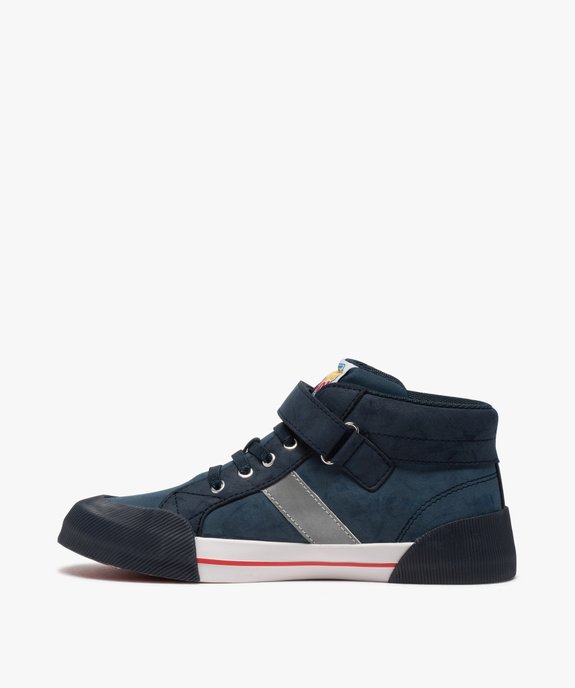 Baskets garçon mid-cut à lacets et scratch bout renforcé vue3 - GEMO (ENFANT) - GEMO