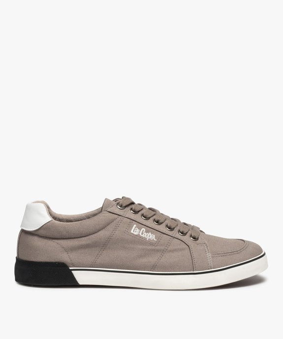 Baskets homme en toile à lacets – Lee Cooper Valmont vue1 - LEE COOPER - GEMO