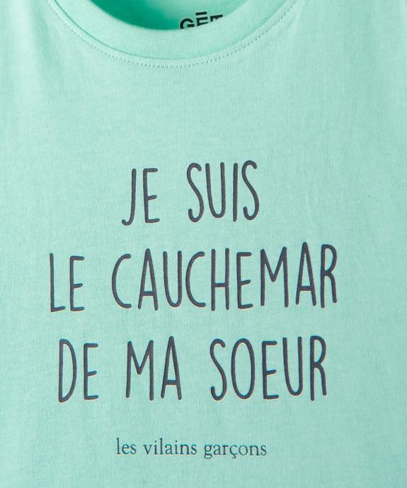 Tee-shirt bébé garçon à message humoristique - GEMO x Les Vilaines filles vue3 - VILAINES FILLES - GEMO