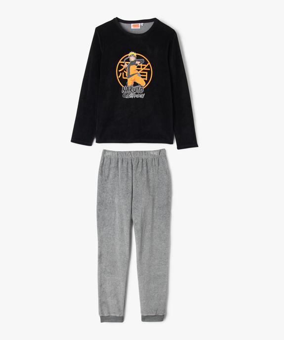 Pyjama en velours avec motif manga garçon - Naruto Shippuden vue1 - NARUTO - GEMO