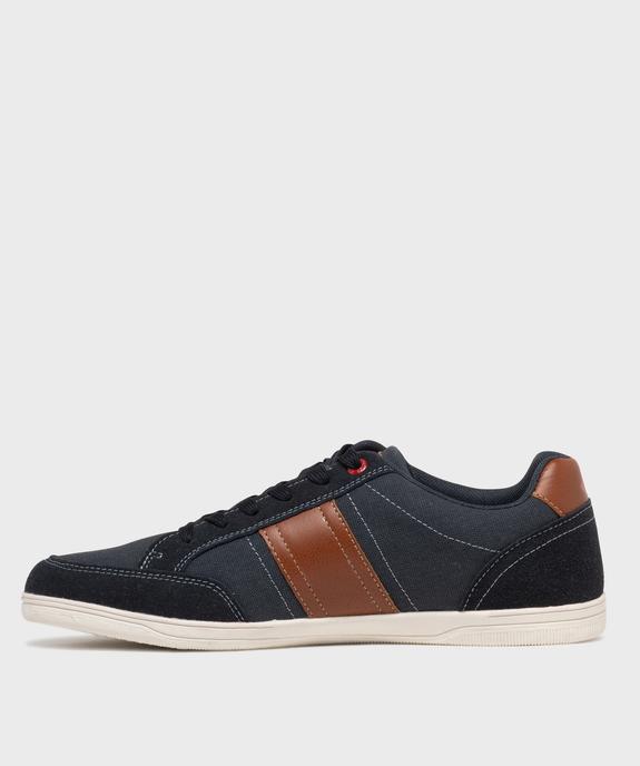 Baskets homme en toile basse style denim à bande contrastante - Lee Cooper - LEE COOPER Baskets homme en toile basse style denim à bande contrastante - Lee Cooper vue3 - LEE COOPER - GEMO