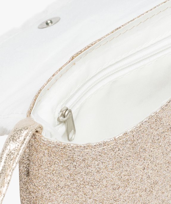 Sac fille pailleté avec rabat en peluche vue3 - GEMO (ENFANT) - GEMO