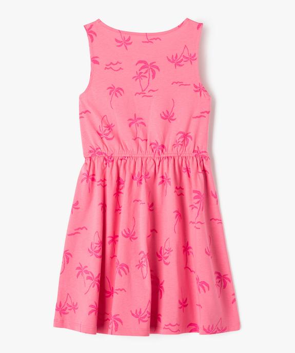 Robe sans manches à motifs fleuris fille vue3 - GEMO (ENFANT) - GEMO
