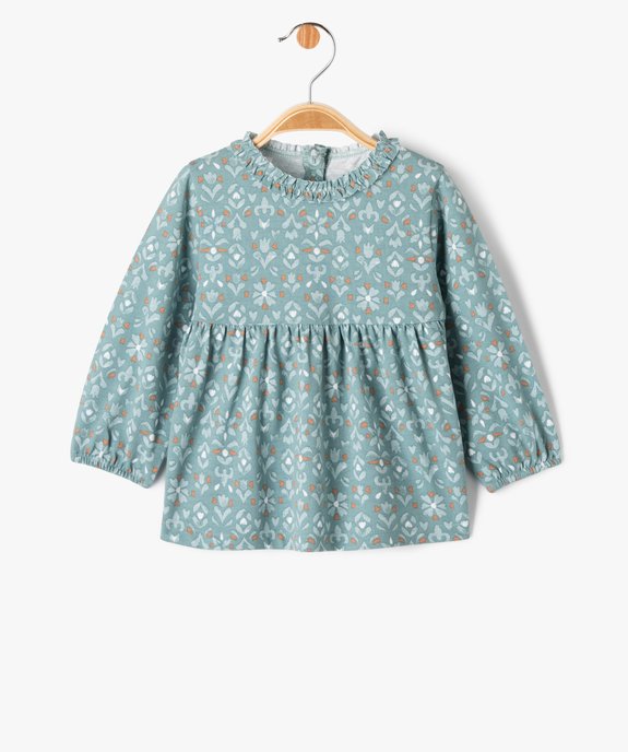 Tee-shirt manches longues ample et imprimé bébé fille vue1 - GEMO(BEBE DEBT) - GEMO