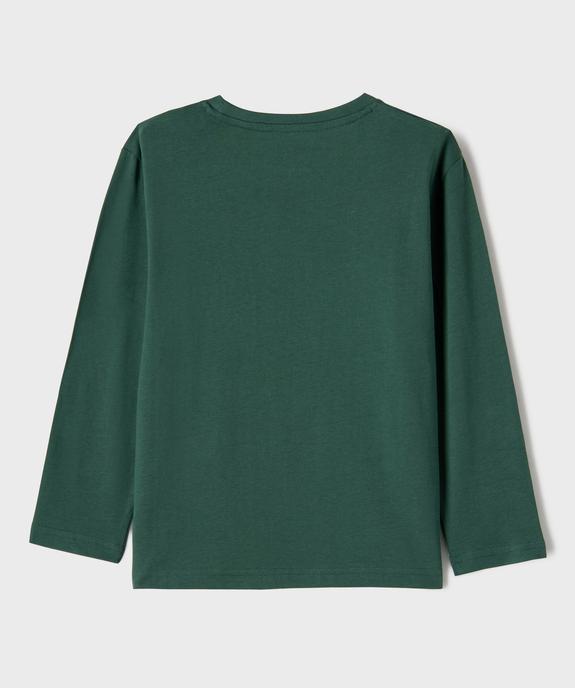 Tee-shirt manches longues avec motif sur l’avant garçon - Minecraft vue3 - MINECRAFT - GEMO