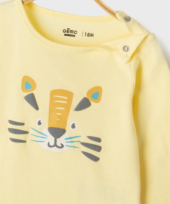 Pyjama 2 pièces motif lion bébé vue2 - GEMO 4G BEBE - GEMO