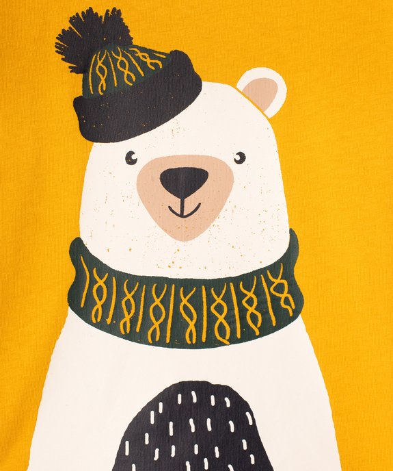 Tee-shirt manches longues et col roulé imprimé bébé garçon vue2 - GEMO(BEBE DEBT) - GEMO