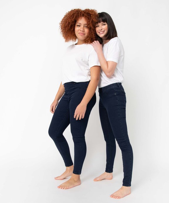Jegging femme avec coutures contrastantes vue1 - GEMO 4G FEMME - GEMO
