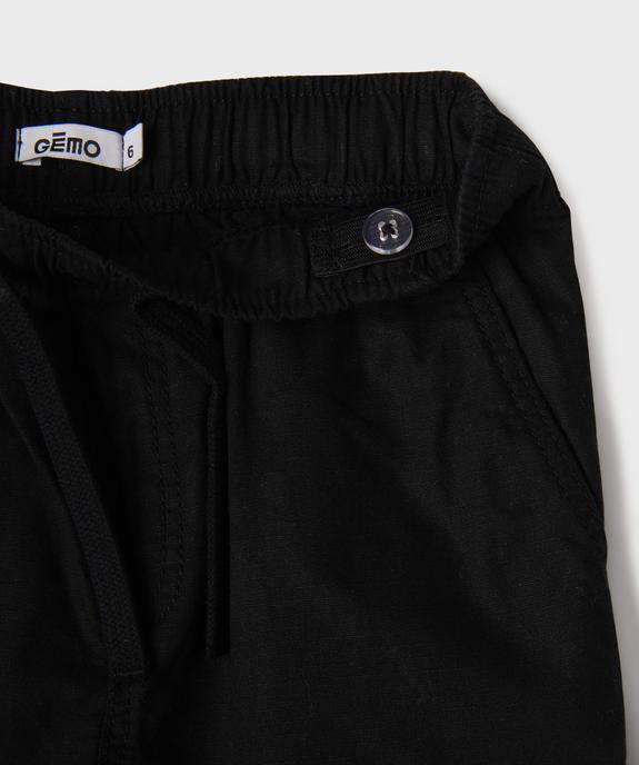 Pantalon parachute à taille élastiquée garçon vue3 - GEMO (ENFANT) - GEMO