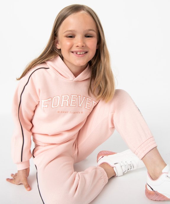 Pantalon de jogging fille en molleton chaud vue5 - GEMO (ENFANT) - GEMO